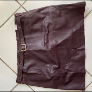 Moschino leather skirt